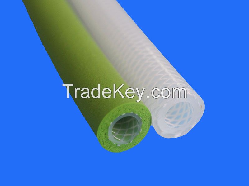 Tubo de fibra de vidrio con recubrimiento de silicona Silicone fiberglass tube, manufactured by Infinite