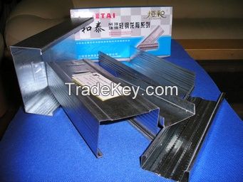 steel profile for ceiling and drywall partition