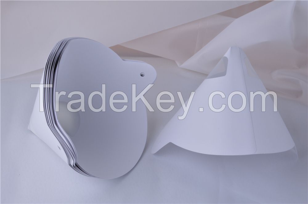 Disposable customized filter paper funnel for automobile paint