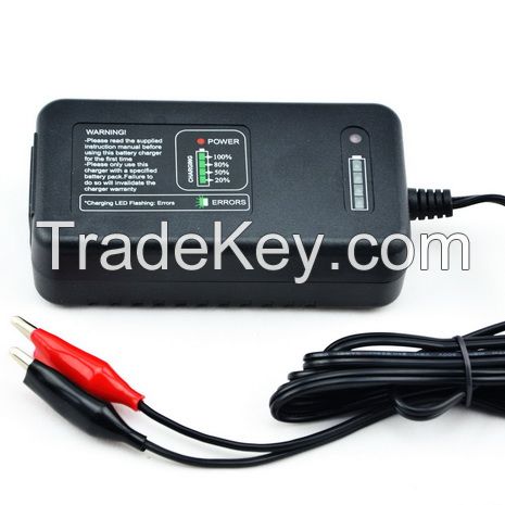 12V 3.3A lead acid battery charger with recovery function and fuel gauge