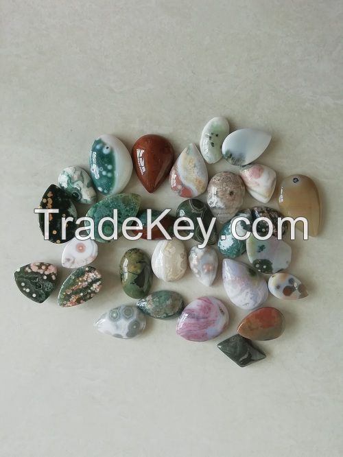 WHOLE SALE Amazing various shapes Ocean Jasper with beautiful druzy