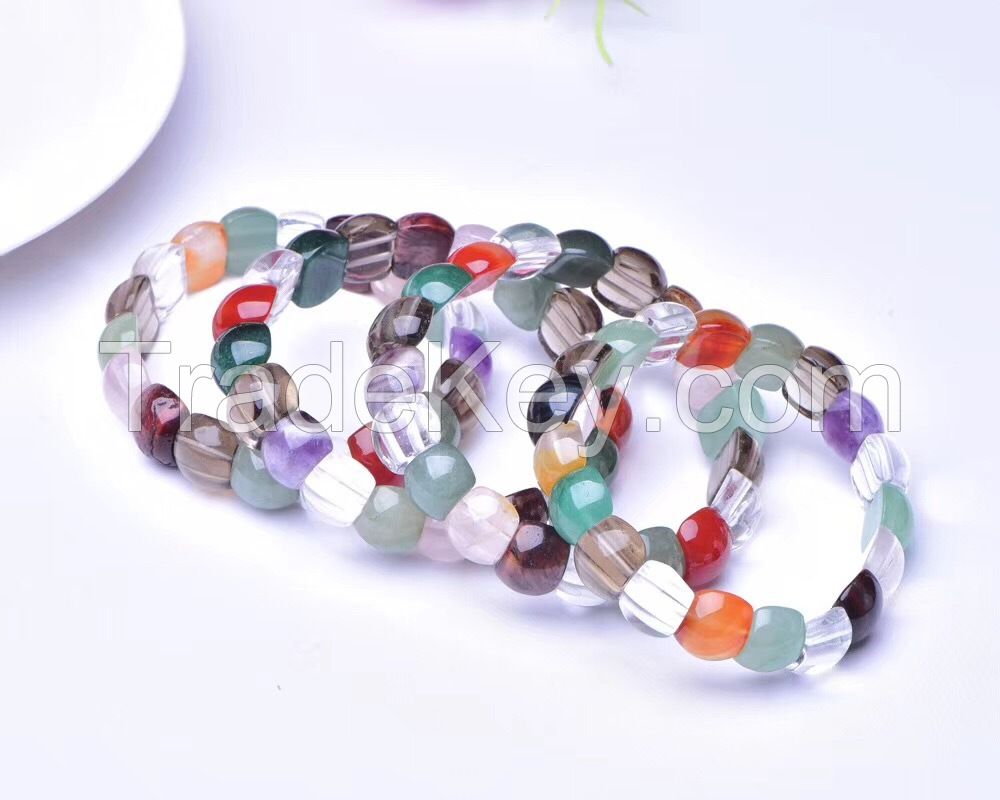Natural Stone Beads Bangles Bracelets Jewelry Energy Bracelet