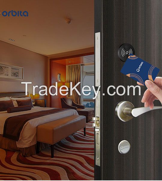 ORBITA Professional Split handle Hotel Mifare S50 card door lock system with high quality