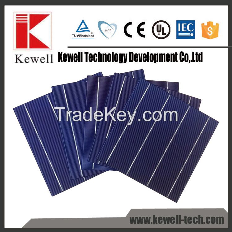2018 low price 156.75mm Mono solar cell, 4/5BB 17.6%-21% efficiency