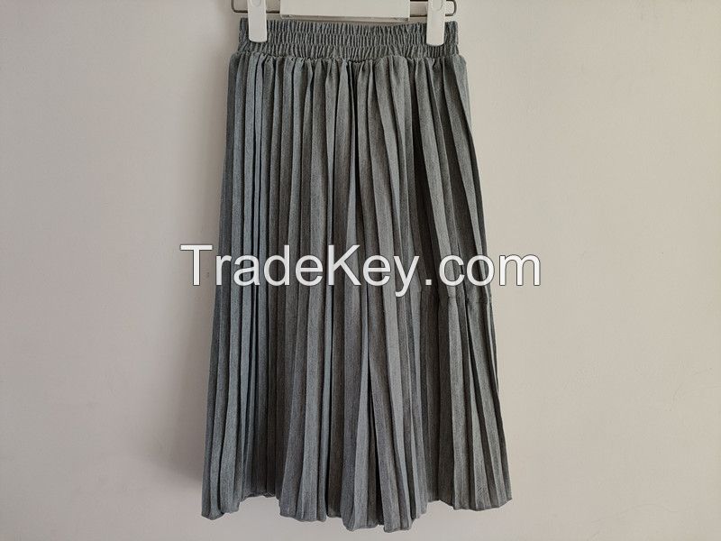 100%cotton girl's pleated shorts skirt