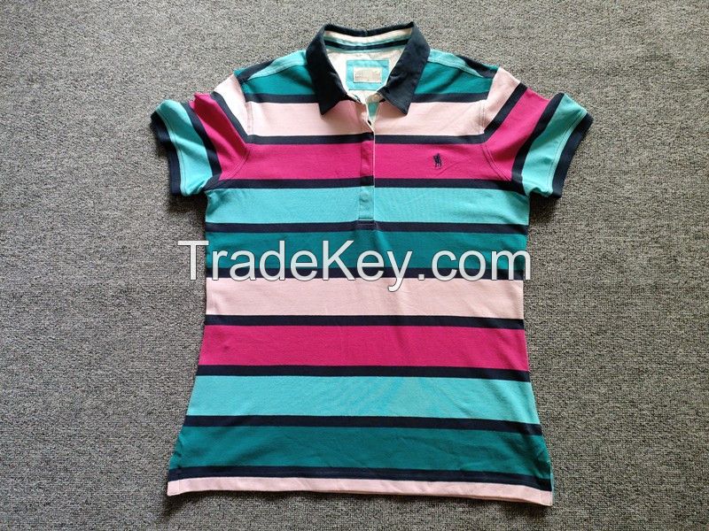 men's yarn-dyed stripe polo shirt