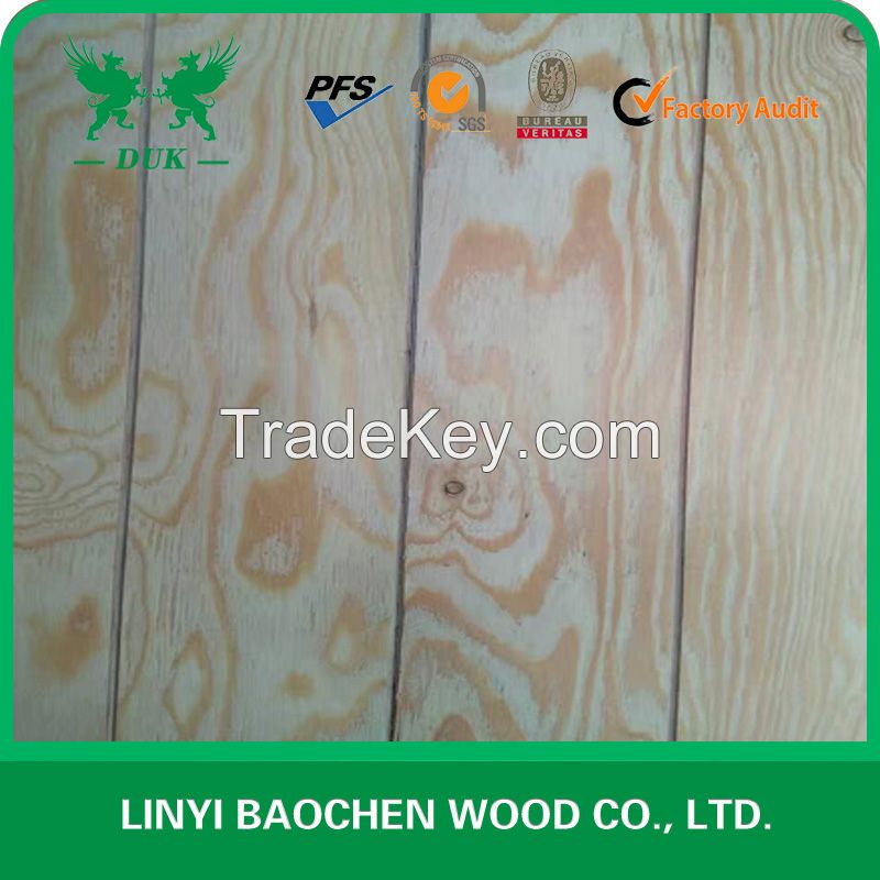 T1-11 Grooved Pine plywood, Waterproof Pine Plywood E1 Glue