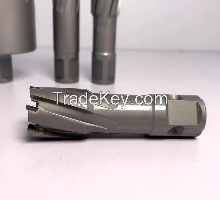 Carbide tipped magnetic core drill bit 