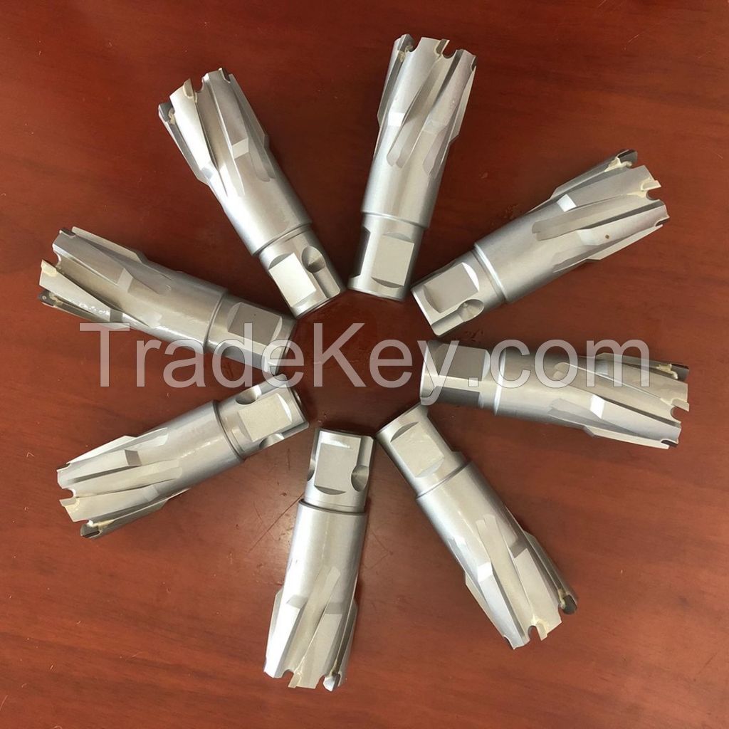 Carbide tipped magnetic core drill bit 