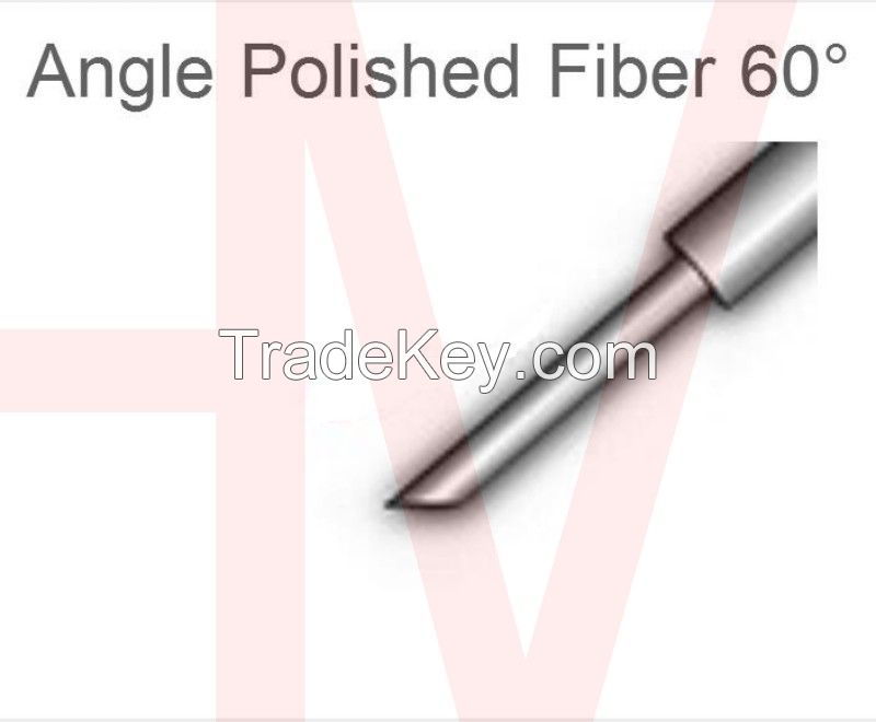 Optic fiber endface angle polishing
