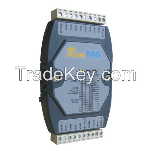8-Channel Analog Thermocouple Input Module with Modbus