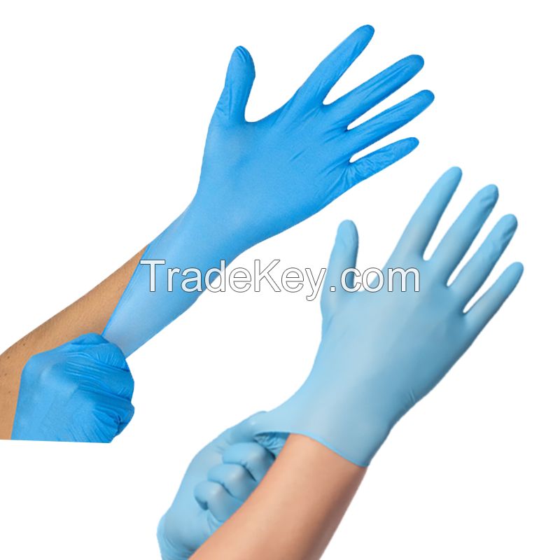 China High quality Disposable power free Medical examination Nitrile gloves