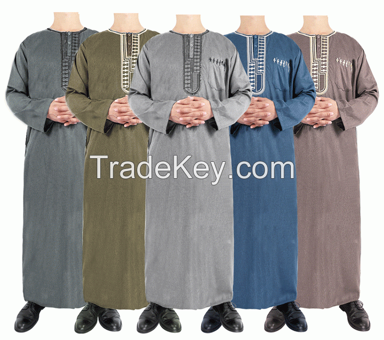 6 Color Cotton Mens Morocco Robe 