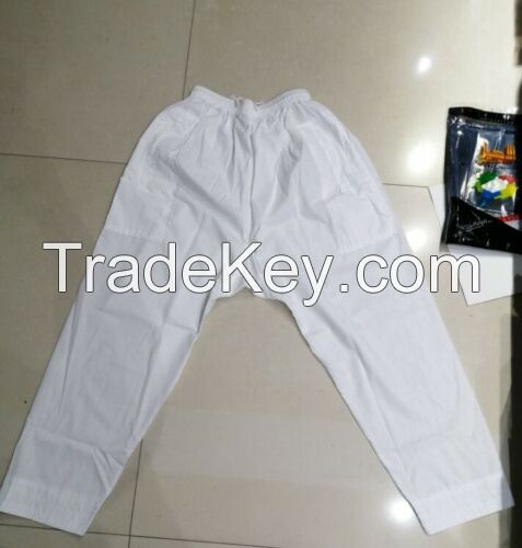 White Men's Arabic Trousers With Pocket
