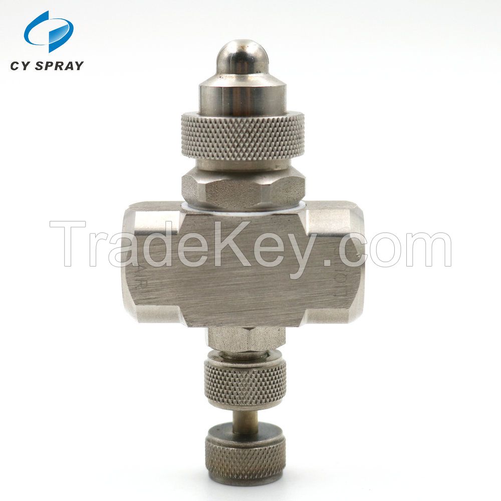Stainless Steel Air Atomizing Nozzle air water mixing nozzle Two-Fluid Mixing Nozzle