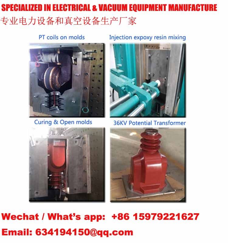 10KV Indoor and Outdoor PT Transformer Cast resin in vacuum casting and APG process  epoxy resin APG Clamping Machine
