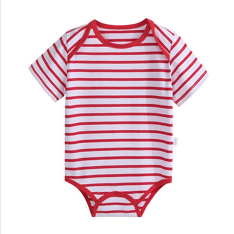 Newborn Bodysuit Baby Babies Clothes Short Sleeve Cotton Printing Infa