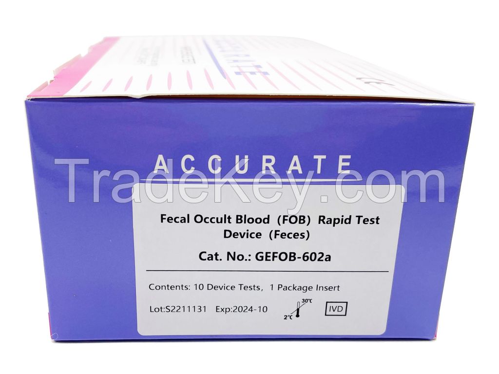 Fecal Occult Blood (FOB) Rapid Test Device (Feces)
