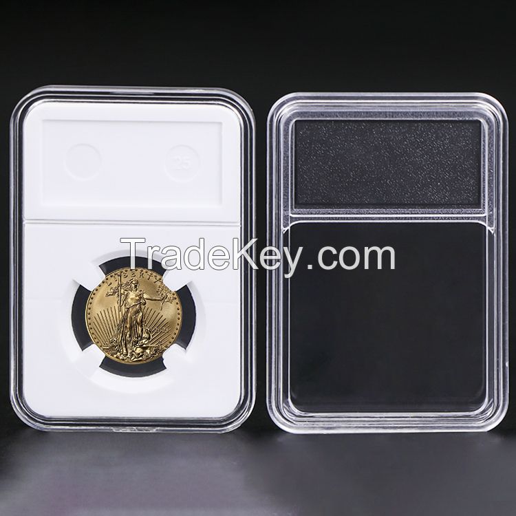 Acrylic Coin Slab Display Graded Collection NGC Coins Holder Capsules
