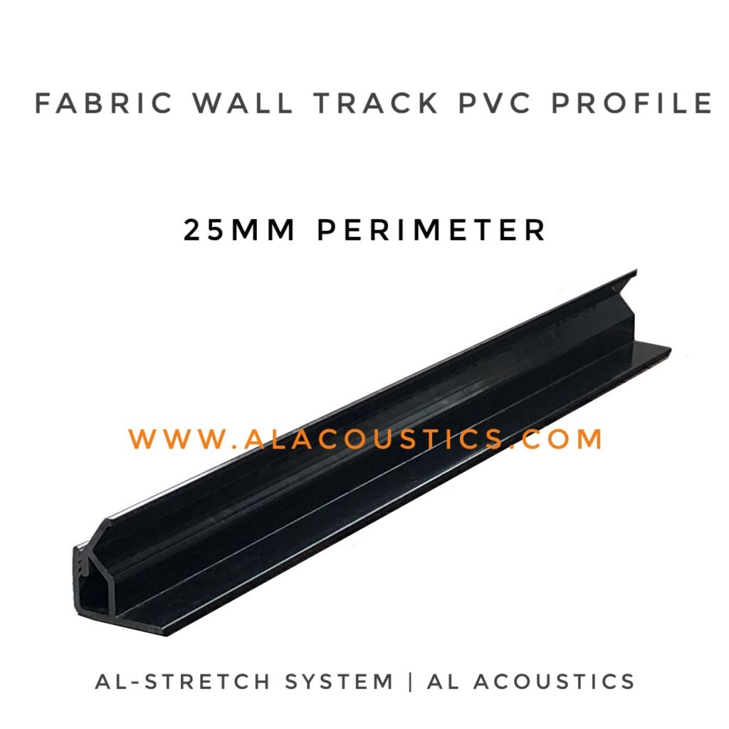 Al-Track: Fabric Wall Track PVC Profile