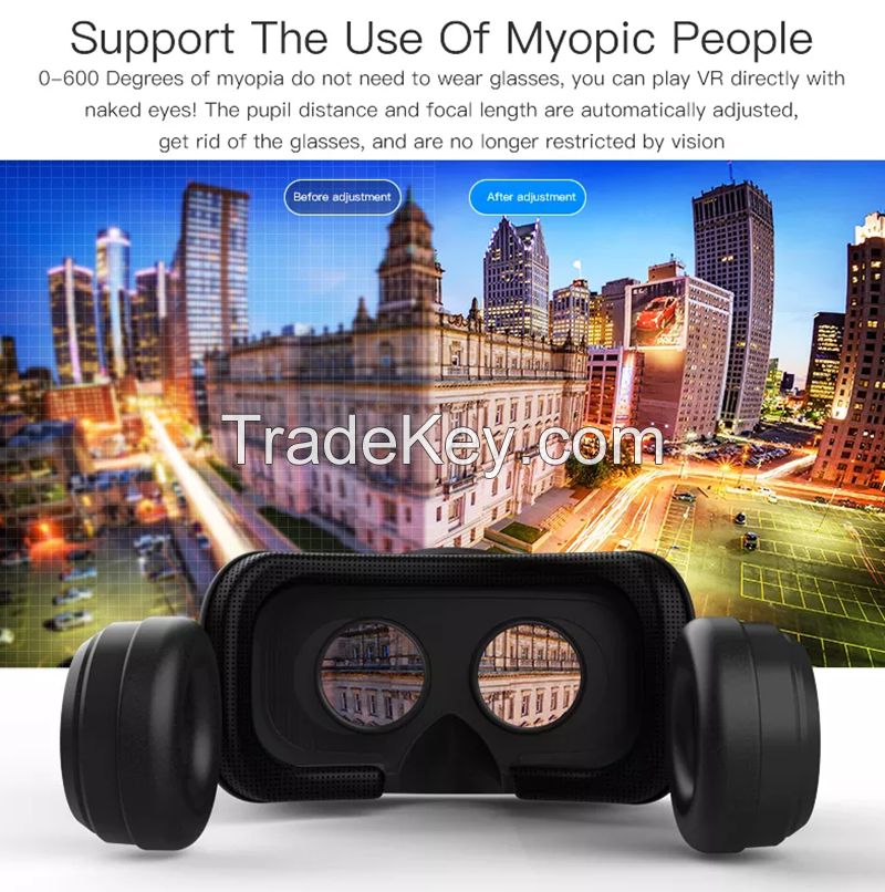 New Style VR Box Smart Videos 3D VR Glasses Immersive Experience VR Headset with Headphone