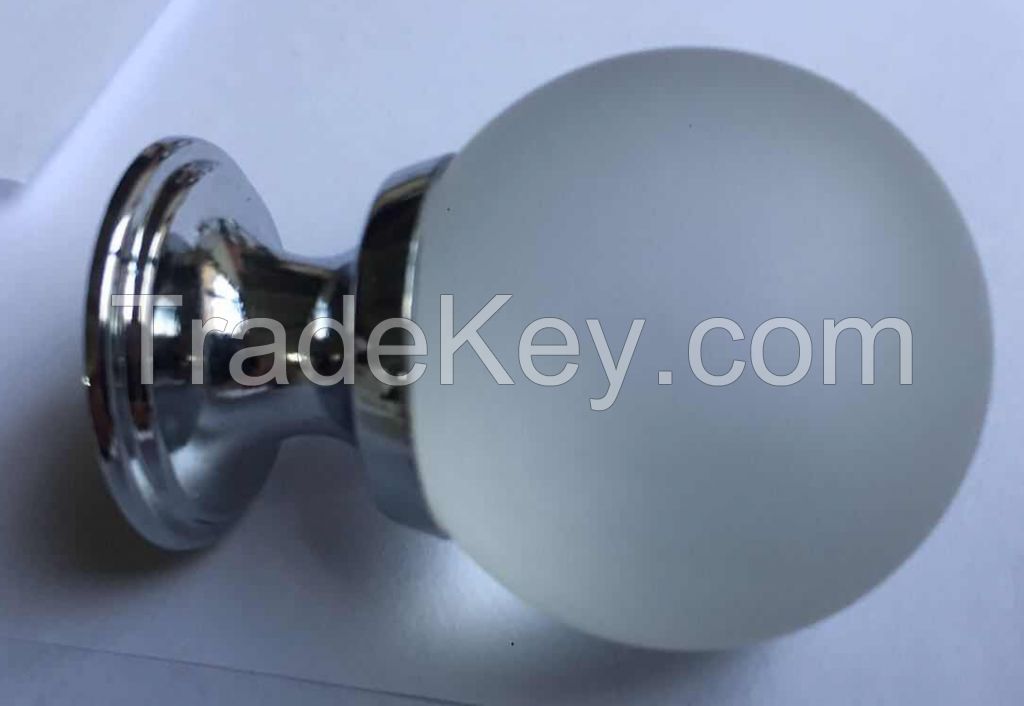 Electroplating chrome furniture knobs Aluminum drawer dresser knobs crystal hardware knobs
