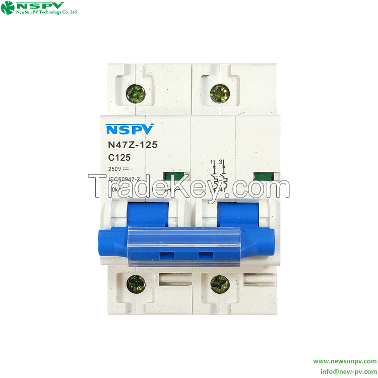 Miniature Circuit Breaker 1/2/3/4P DC Circuit Breaker finder Solar Electricity Kits MCB Isolator Switch Distribution Box Connector