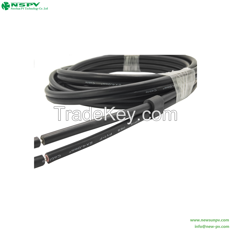 Solar Twin Extension Cable with DC Connectors 1000V/1500V customized cable length