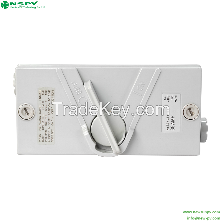 IP66 Rotary AC Isolator Switch Weatherproof 1P 2P 3P 4P AC Isolating Switch