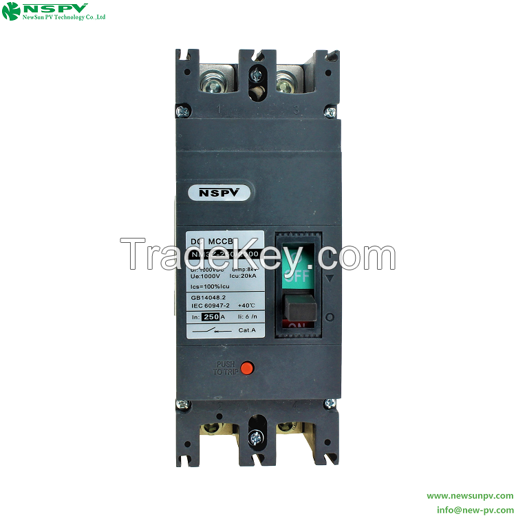 Moulded Case Circuit Breaker 2P MCCB IEC 60947-2 Molded Case Circuit Breaker
