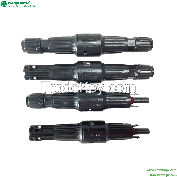 TUV certified Solar MC4 fuse connector replaceable fuse for solar system 1500VDC By Newsun PV