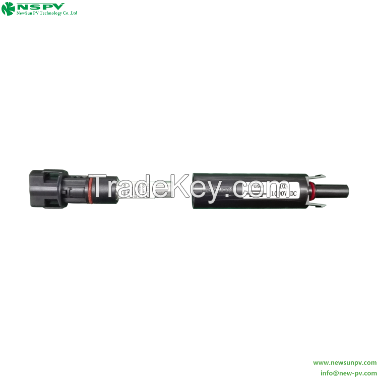 1000VDC Solar inline fuse connector female male end