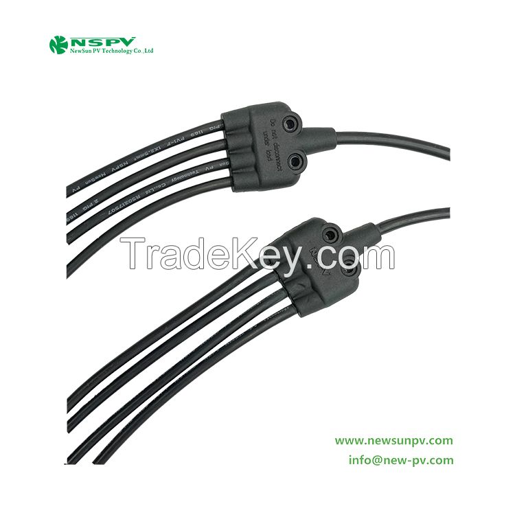 Solar Y Cable Assembly 4-in-1 type with solar connectors solar y connector