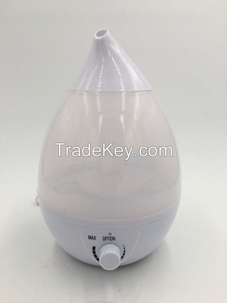 classical water drop humidifier, 1.6L capacity and low price