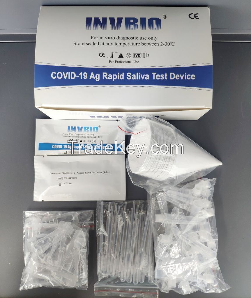 Coronavirus antigen covid-19 ag saliva rapid test card CE mark