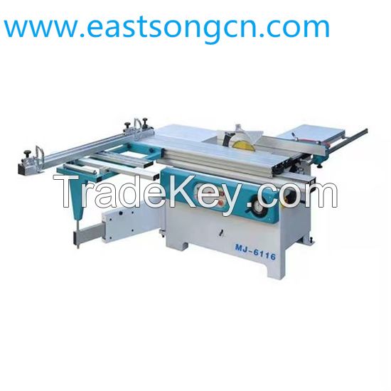MJ6116 woodworking precision 1600mm wood cutting sliding table panel saw machine