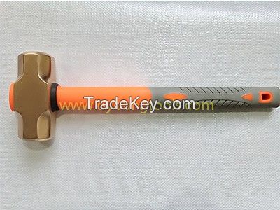 Non-Sparking Tools Sledge Hammers 2000g With Fiberglass Handle
