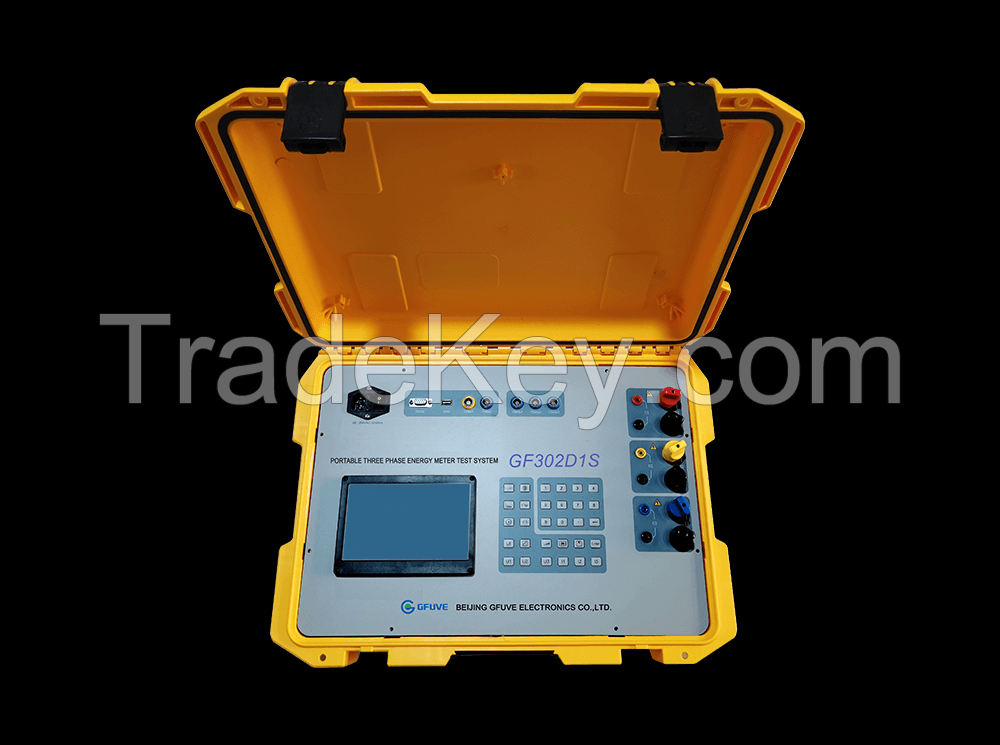 GF302D1S PORTABLE THREE PHASE ELECTRICITY METER TEST SYSTEM WITH REFERENCE METER AND CURRENT &amp; VOLTAGE SOURCE