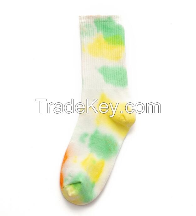 Wholesale  child     tie  dye  crew   sock
