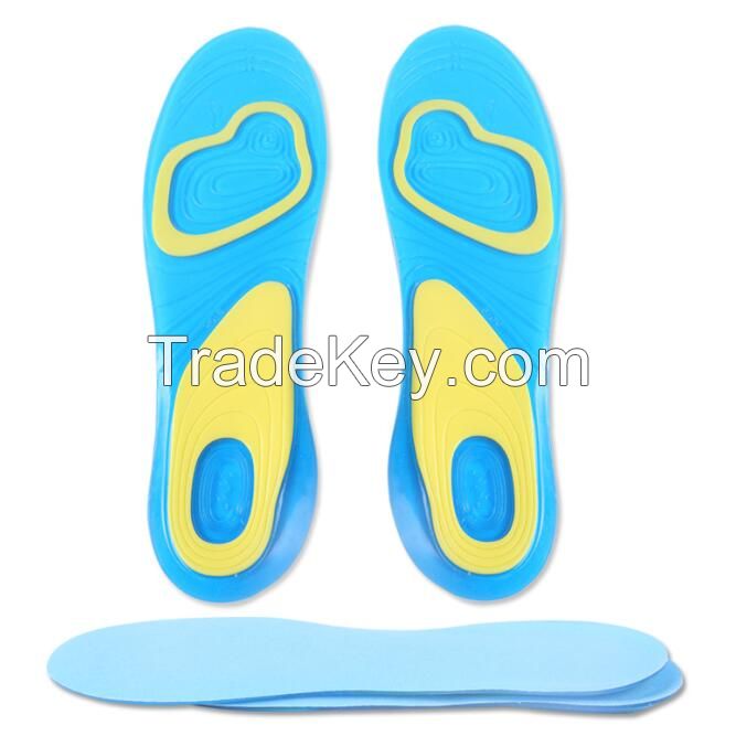 Gel Insoles Sports Massaging Shock Absorption Shoe Pads For Men And Women