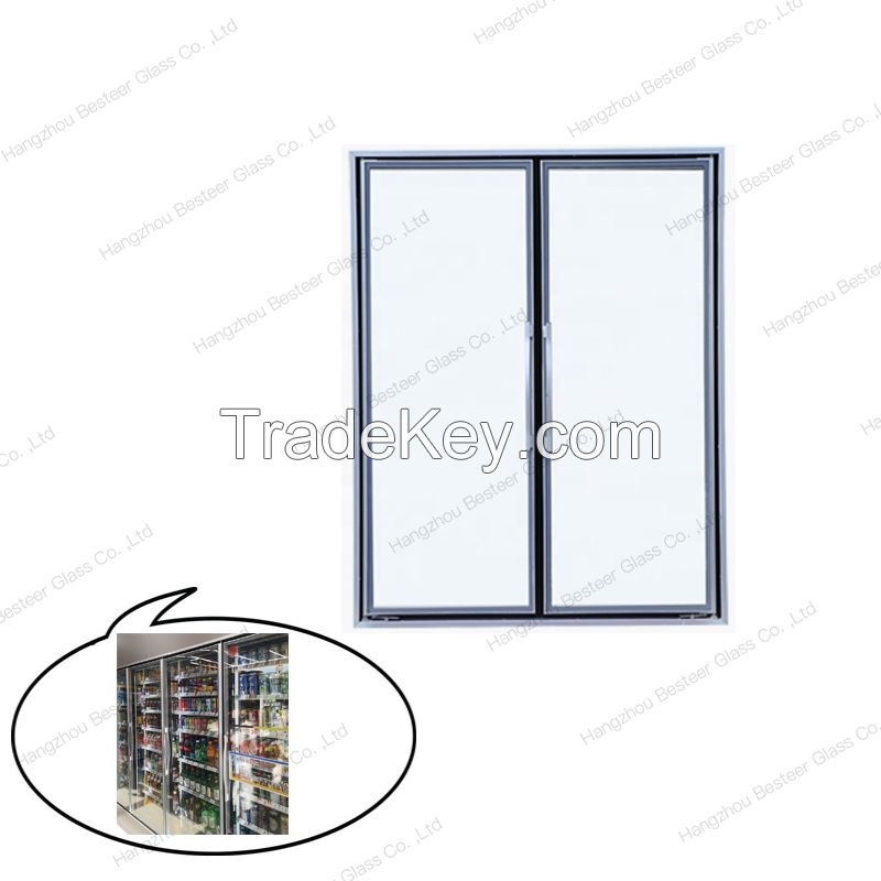 New Design Aluminum Cold Room Glass Door for Display