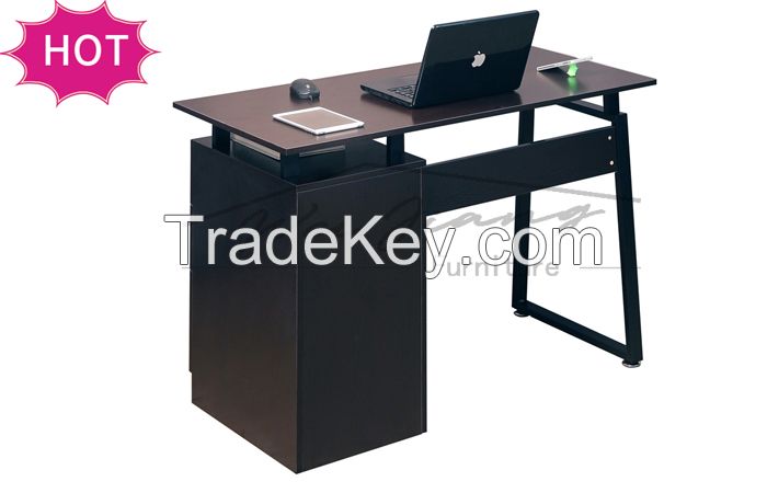 Amazon Hot Sale Modern Wooden Computer Table Fixed Pedestal