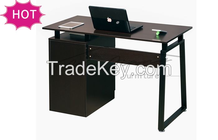 Amazon Hot Sale Modern Wooden Computer Table Fixed Pedestal