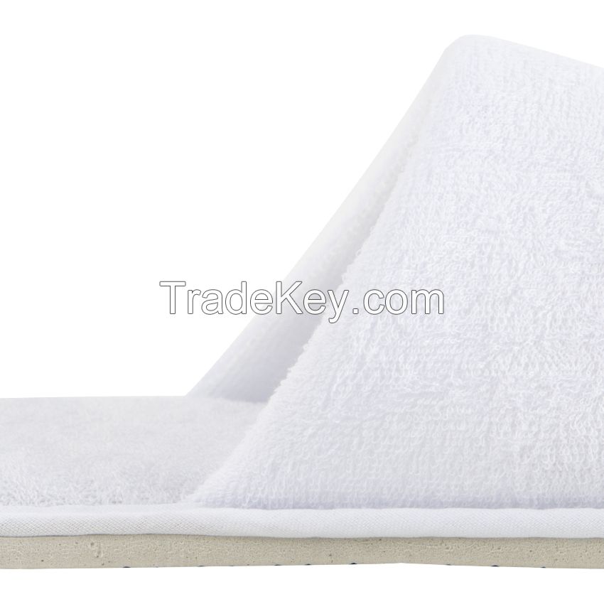 China Manufacturer Terry Cloth Fabric Disposable Slippers for Hotel
