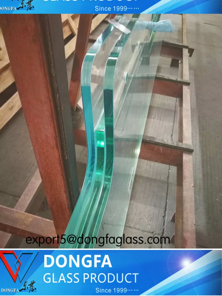 toughened laminated glass for glass staircases tread or handrail