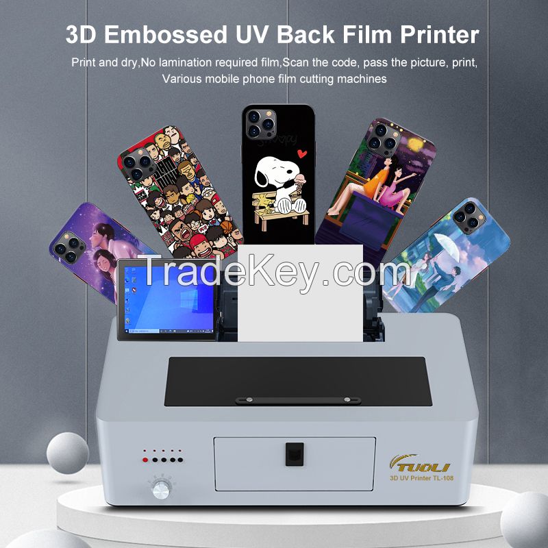 TUOLI TL-108 Smart 3D Embossed UV Inkjet Printer Machine