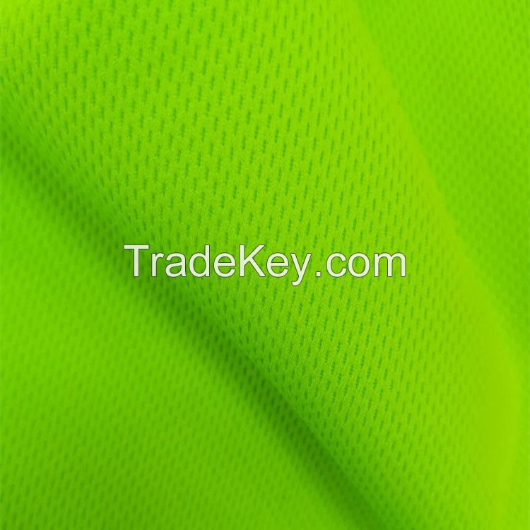 Quick Dry Polyester Close Hole Mesh Fabric Honeycomb Pique Fabric 