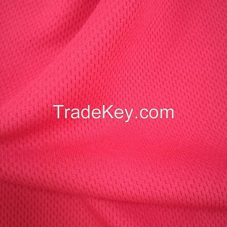 Quick Dry Polyester Close Hole Mesh Fabric Honeycomb Pique Fabric 