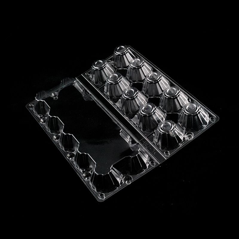High quality Cheap Clear Plastic PET 10 cavities Egg Packaging