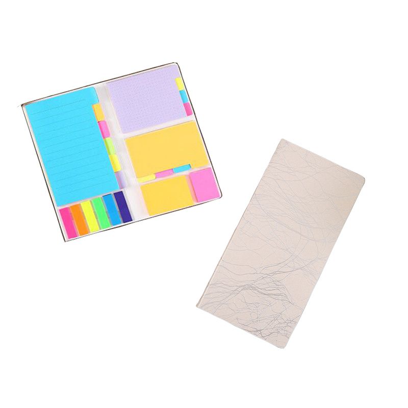 Customized Logo Specialty Paper Cover Sticky Combination Memo Notes Notepad